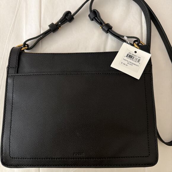 Fossil Taryn Crossbody Bag Black Leather Purse NWT - Picture 9 of 9